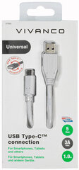 Vivanco kabelis USB-C - USB 3.1 1m (37560) cena un informācija | Savienotājkabeļi | 220.lv