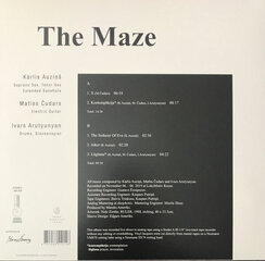 Kārlis Auziņš, Matīss Čudars, Ivars Arutyunyan ‎- The Maze, Mini Album cena un informācija | Vinila plates, CD, DVD | 220.lv