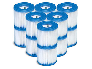 H tipa baseina sūkņa filtrs, 12 gab. cena un informācija | Baseina filtri | 220.lv