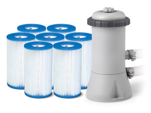Baseina sūknis ar filtru, 3785L/h + 7 filtri cena un informācija | Baseina filtri | 220.lv