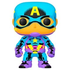 POP figūra Marvel Black Light Captain America cena un informācija | Rotaļlietas meitenēm | 220.lv