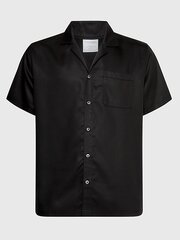 CALVIN KLEIN S/S Button Down Black 545664748 цена и информация | Мужские рубашки | 220.lv
