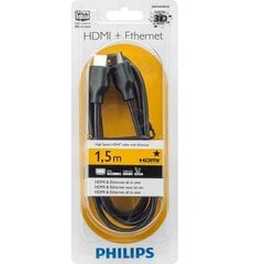 HDMI кабель Philips SWV5510/00 1.5M 3D, UHD 2160P (4K) цена и информация | Кабели и провода | 220.lv