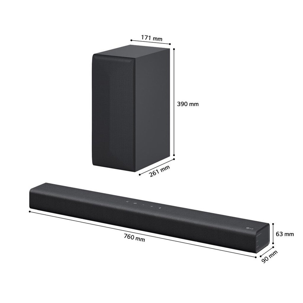 LG S60Q цена и информация | Mājas akustika, Sound Bar sistēmas | 220.lv