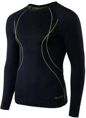 Underwear Sweatshirt Hi-Tec Ikar Top black-lime punch 79266-6 цена и информация | Мужское термобелье | 220.lv