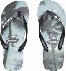 Pludmales čības bērniem Havaianas Photoprint, pelēkas цена и информация | Детская обувь для плавания | 220.lv