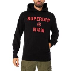 Code core sport hood superdry for men's black m2012562agi5 M2012562AGI5 цена и информация | Мужские толстовки | 220.lv