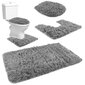 Vannas istabas paklājs - komplekts - pelēks D8312 цена и информация | Vannas istabas aksesuāri | 220.lv