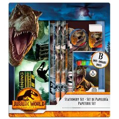 Jurassic World kancelejas piederumu komplekts 13gab. cena un informācija | Kancelejas preces | 220.lv