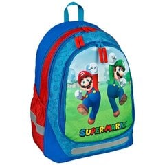 Super Mario Bros mugursoma 43cm cena un informācija | Skolas somas | 220.lv