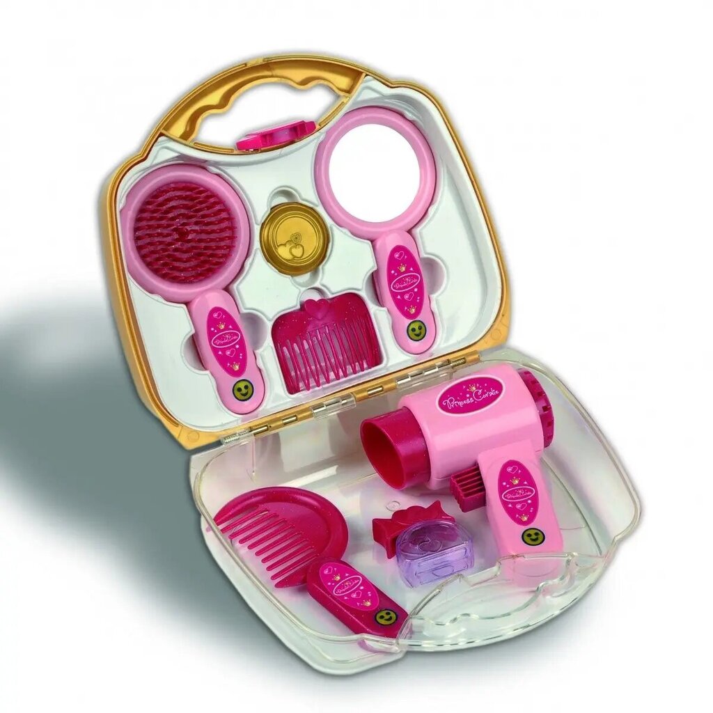 Frizieru komplekts čemodānā mazā Princess Coralie cena un informācija | Rotaļlietas meitenēm | 220.lv