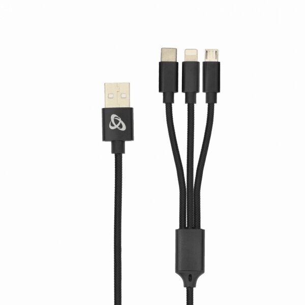 Sbox USB 2.0 8 kontaktu/C tipa/Micro USB uzlāde tikai 2,4 A 1 M BALK. цена и информация | Savienotājkabeļi | 220.lv