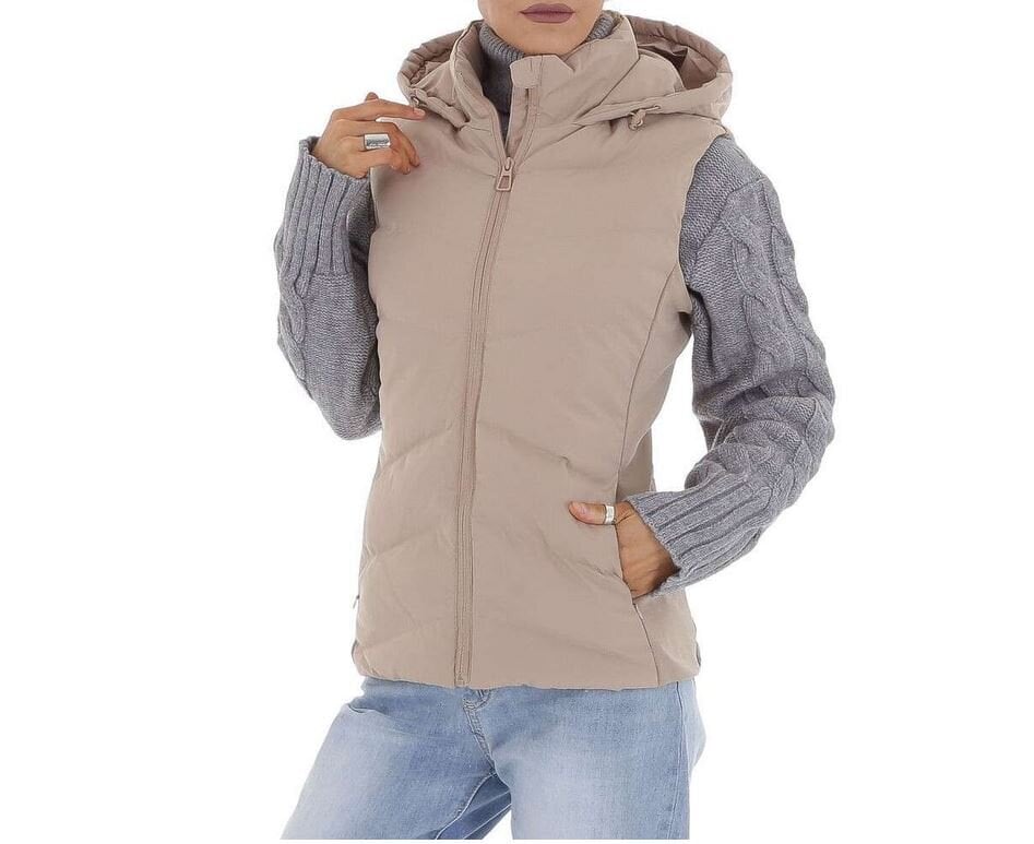 Sieviešu stepēta veste White Icy, bēša cena un informācija | Sieviešu vestes | 220.lv