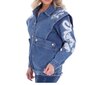 Sieviešu džinsa jaka White Icy, zila ar baltu cena un informācija | Jakas sievietēm | 220.lv