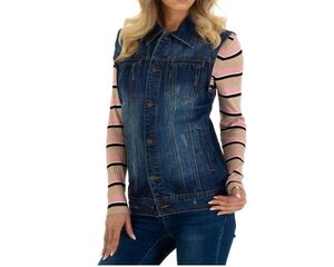 Sieviešu džinsa veste ABC Denim, zila цена и информация | Женские жилеты | 220.lv