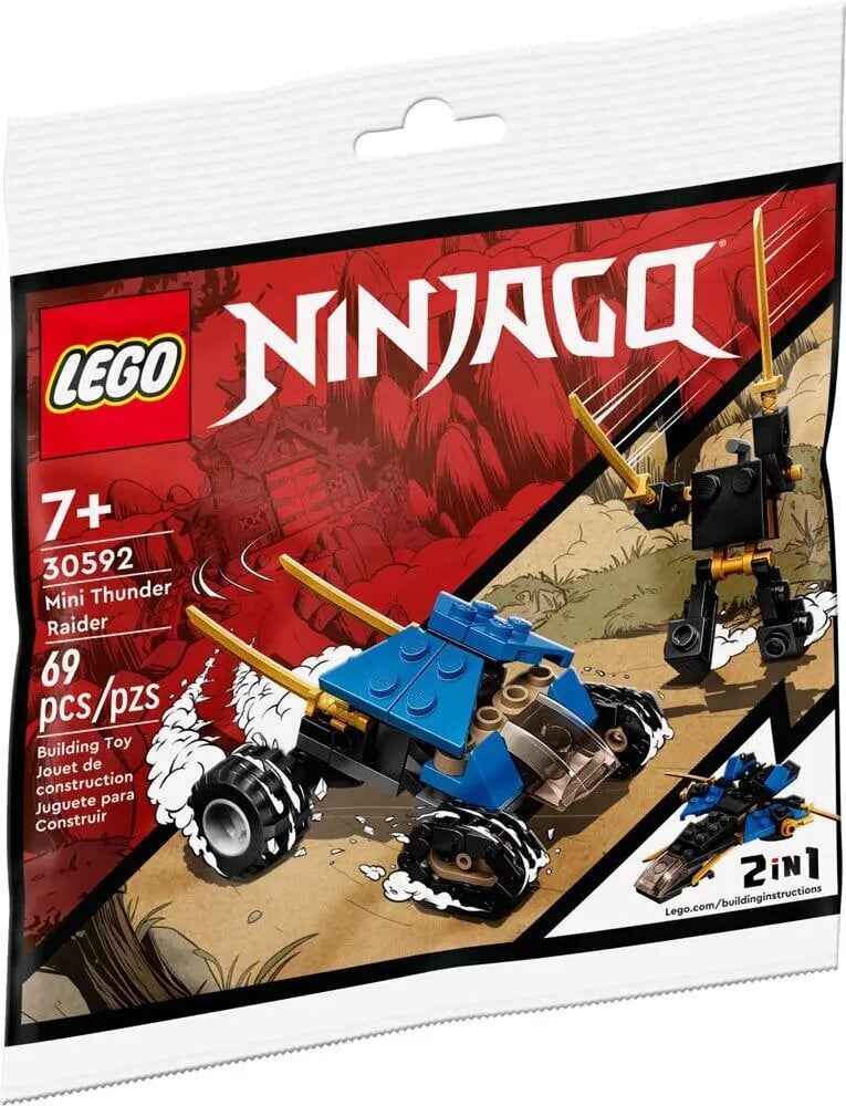 Ninjago bloki Miniature Thunderbolt cena un informācija | Konstruktori | 220.lv