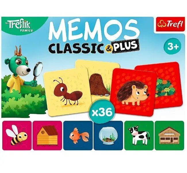 Memos Classic & Plus atmiņas spēle cena un informācija | Galda spēles | 220.lv