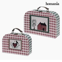 Набор картонных чемоданов Homania, 2 шт. цена и информация | Ящики для вещей | 220.lv