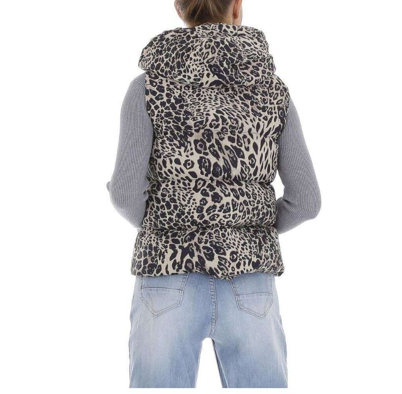 Sieviešu stepēta veste White Icy, leoparda raksts cena un informācija | Sieviešu vestes | 220.lv
