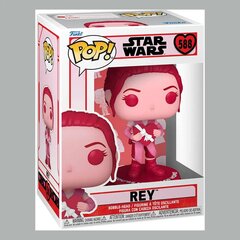 Star Wars Valentīna POP! Zvaigžņu karu vinila figūra Rey 9 cm cena un informācija | Datorspēļu suvenīri | 220.lv
