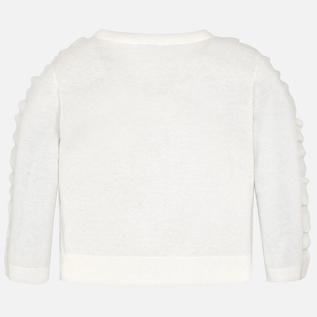 Mayoral balts meiteņu džemperis cena un informācija | Jakas, džemperi, žaketes, vestes meitenēm | 220.lv