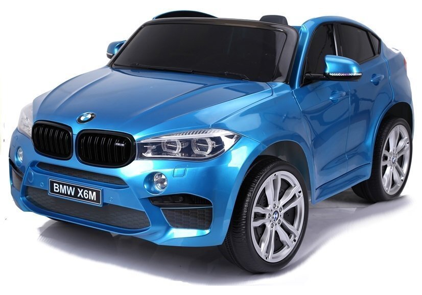 BMW X6M zilais elektromobilis bērniem cena un informācija | Bērnu elektroauto | 220.lv