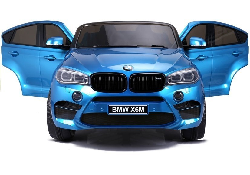 BMW X6M zilais elektromobilis bērniem cena un informācija | Bērnu elektroauto | 220.lv