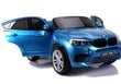 BMW X6M zilais elektromobilis bērniem cena un informācija | Bērnu elektroauto | 220.lv