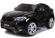 BMW X6M elektriskais divvietīgais, melns lakots цена и информация | Bērnu elektroauto | 220.lv