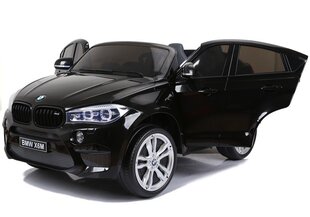 BMW X6M elektriskais divvietīgais, melns lakots cena un informācija | Bērnu elektroauto | 220.lv