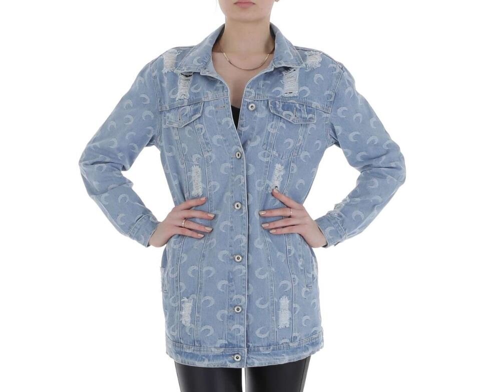 Sieviešu džinsa jaka White Icy, gaiši zila cena un informācija | Jakas sievietēm | 220.lv