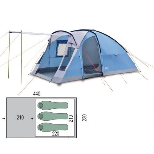 Nimbus 3 telts, zila cena un informācija | Teltis | 220.lv