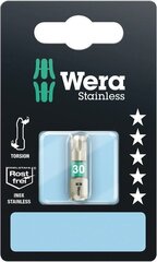 Wera 3867/1 Torsion nerūsējošā tērauda uzgalis T30 x 25 mm cena un informācija | Rokas instrumenti | 220.lv