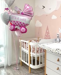 Кроватка для новорожденного Happy Baby 60x120 white lс матрасом цена и информация | Детские кроватки | 220.lv