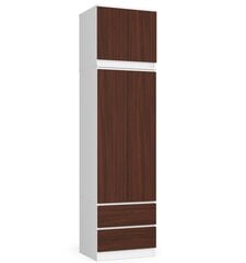 Шкаф S60 Star, белый/коричневый цвет цена и информация | Шкафы | 220.lv