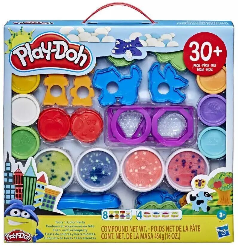 Radošais komplekts Play-Doh Tools n Color Party E8740 цена и информация | Attīstošās rotaļlietas | 220.lv