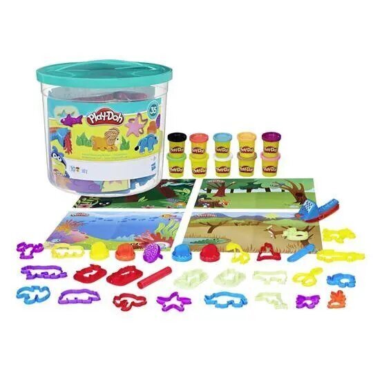 Hasbro Play-Doh: Dzīvnieku atklāšanas kauss (izņemot F) (E2388) cena un informācija | Attīstošās rotaļlietas | 220.lv
