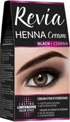 Uzacu hennas krāsa Verona Revia Black, 15 ml cena un informācija | Uzacu krāsas, zīmuļi | 220.lv