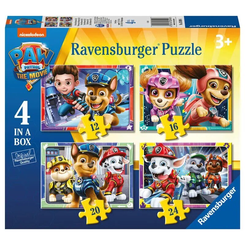 Puzzle 4in1 ķepa patruļas filma цена и информация | Puzles, 3D puzles | 220.lv