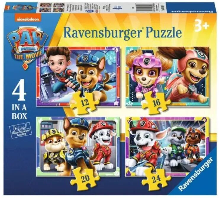 Puzzle 4in1 ķepa patruļas filma cena un informācija | Puzles, 3D puzles | 220.lv