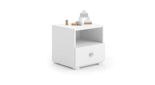 Тумбочка прикроватная ADRK Furniture Emi 2, белая цена и информация | Прикроватные тумбочки | 220.lv