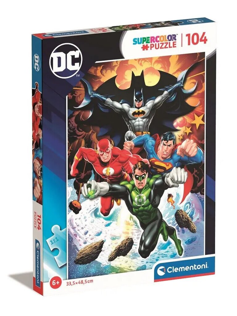 Puzzle 104 Elements Super Color DC Comics cena un informācija | Puzles, 3D puzles | 220.lv