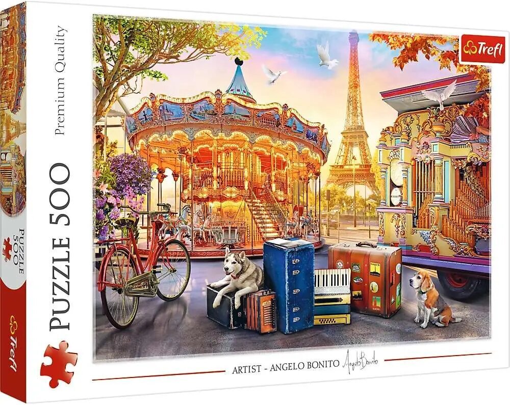 Puzzle 500 elementi Parīze цена и информация | Puzles, 3D puzles | 220.lv