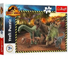 Puzzle 200 gabali Dinozauri no Jurassic Park cena un informācija | Puzles, 3D puzles | 220.lv