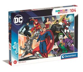 Puzzle 104 elementi Super Color DC Comics cena un informācija | Puzles, 3D puzles | 220.lv