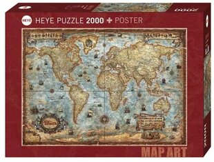 Puzzle 2000 elementi pasaule cena un informācija | Puzles, 3D puzles | 220.lv