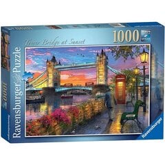 Puzzle 1000 gabali Saulriets pār Torņa tiltu cena un informācija | Puzles, 3D puzles | 220.lv