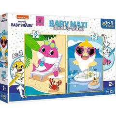 Jigsaw Puzle Baby MAXI 2x10 gabali jautrs haizivs diena, bērnu haizivs цена и информация | Пазлы | 220.lv