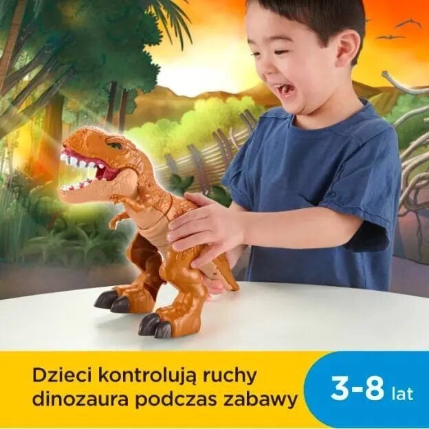 Imaginext Jurassic World 3 uzbrūk T-rex skaitlis cena un informācija | Rotaļlietas zēniem | 220.lv