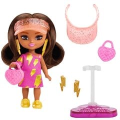 Мини-бейсбольная кепка для брюнетки Barbie Doll Extra Mini цена и информация | Игрушки для девочек | 220.lv